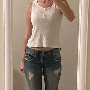 White XL kids old navy tank